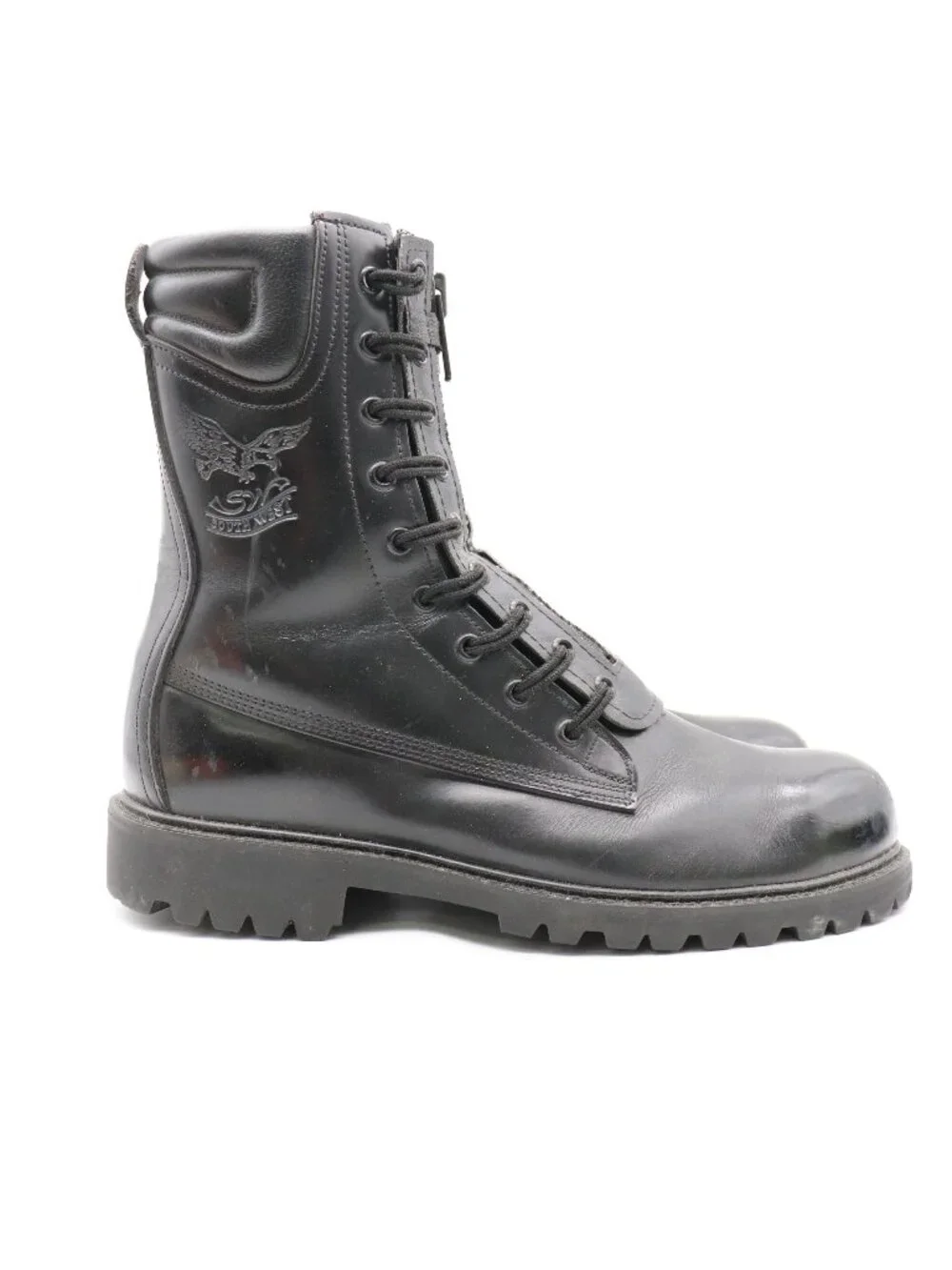 Southwest Boot Co Firefighting Steel Toe Boots Men’s 9.5 E Black Leather Vibram